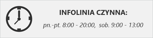 Godziny pracy infolinii