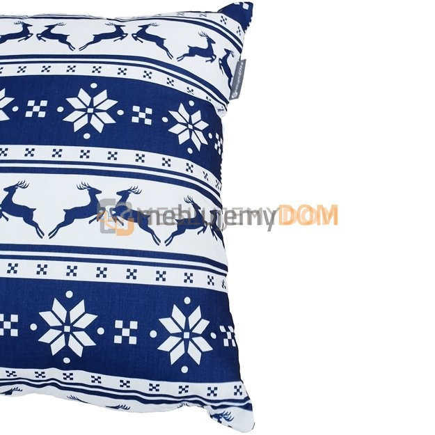 Christmas Pillow Navy Blue 40 X 40 Cm Meblujemydom