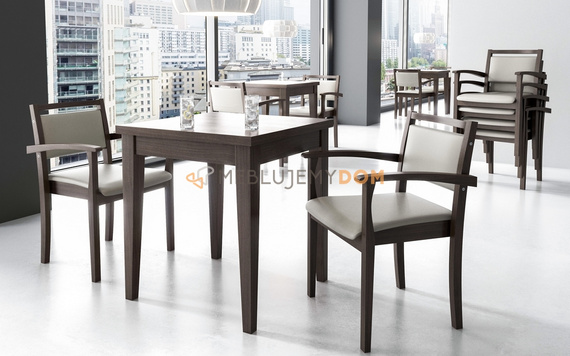 Krzesło sztaplowane DANILO z podłokietnikami 82 cm