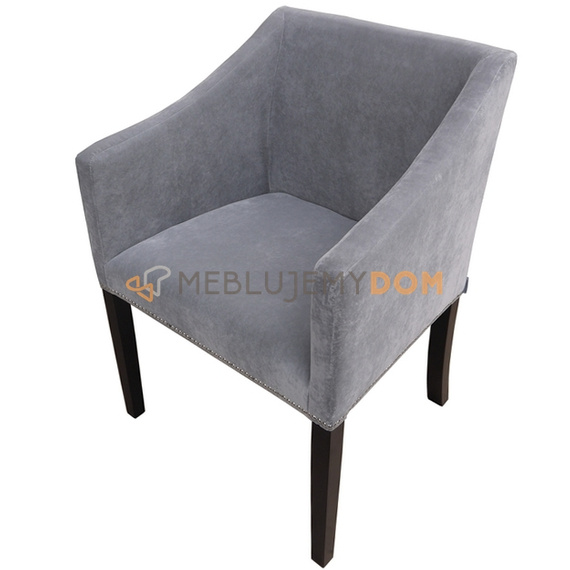 Fotel JUMPY WĄSKI z pinezkami i kołatką 84 cm