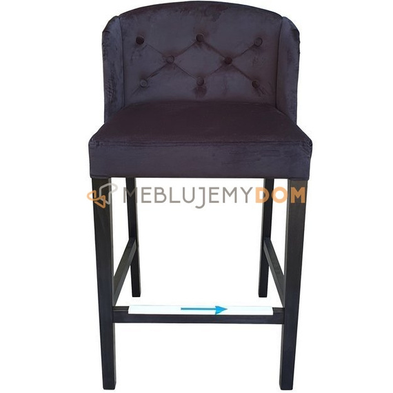 Hoker USZAK PIK z guzikami, pinezkami i kołatką 102 cm