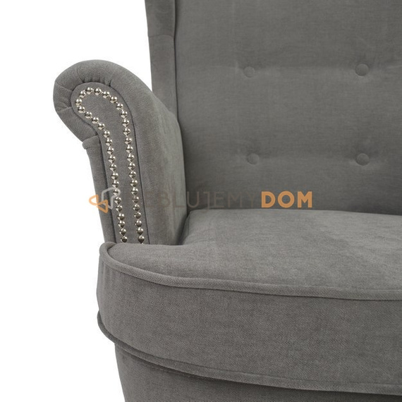 Fotel USZAK PIK Kwadrat z pinezkami