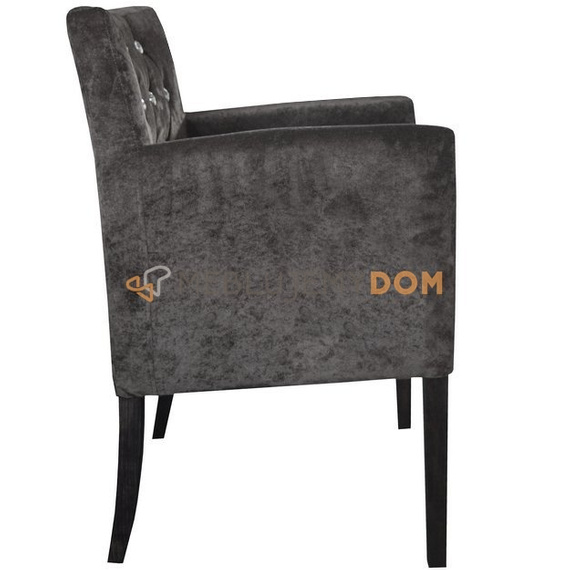 Fotel PROSTY PIK z kryształkami 84 cm