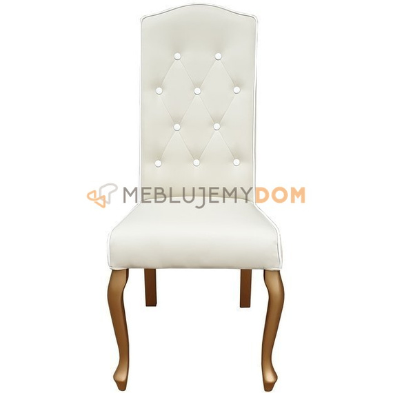 Krzesło LUDWIK PIK z guzikami i lamówką 110 cm