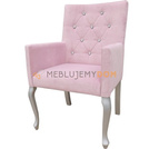 Fotel LUDWIK PIK z kryształkami 98 cm