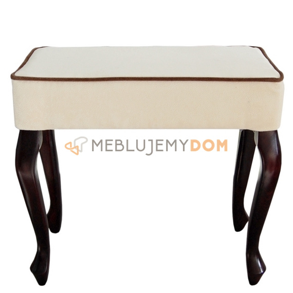 Puf LUDWIK z lamówką 45 x 30 cm