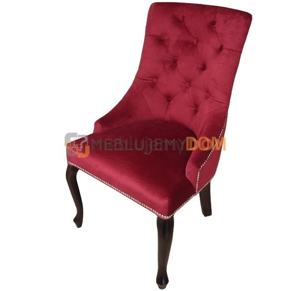 Krzesło DAFFY LUDWIK PIK z pinezkami i kołatką 98 cm