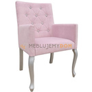 Fotel LUDWIK PIK z kryształkami 98 cm