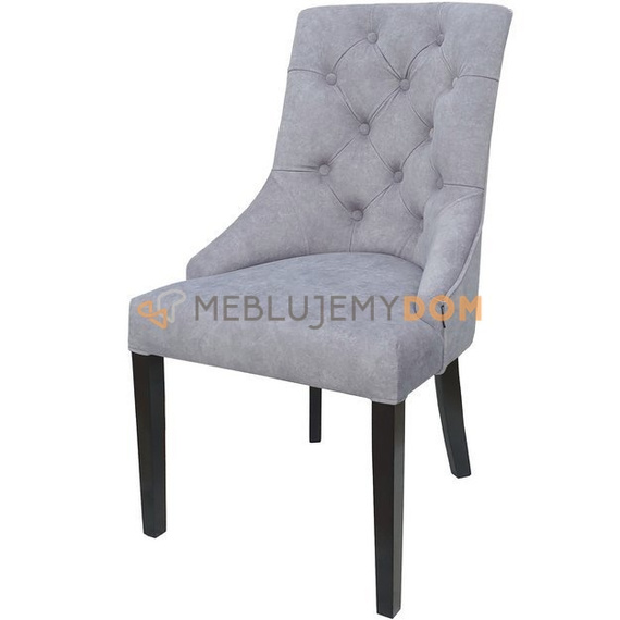 Krzesło DAFFY PIK z lamówką i czarną kołatką 98 cm