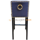 Hoker WĄSKI ze złotymi pinezkami i kołatką 91 cm