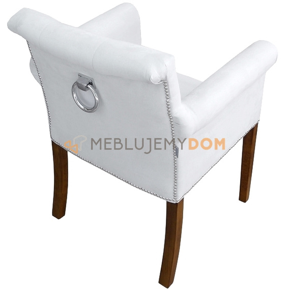 Fotel LAURENCE z pinezkami i kołatką 86 cm