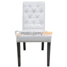 Krzesło WĄSKIE PIK z guzikami, pinezkami i kołatką 98 cm