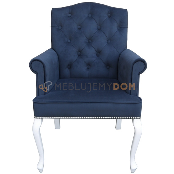 Fotel LANCASTER z pinezkami 101 cm