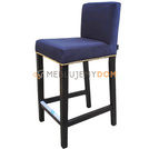 Hoker WĄSKI ze złotymi pinezkami i kołatką 91 cm