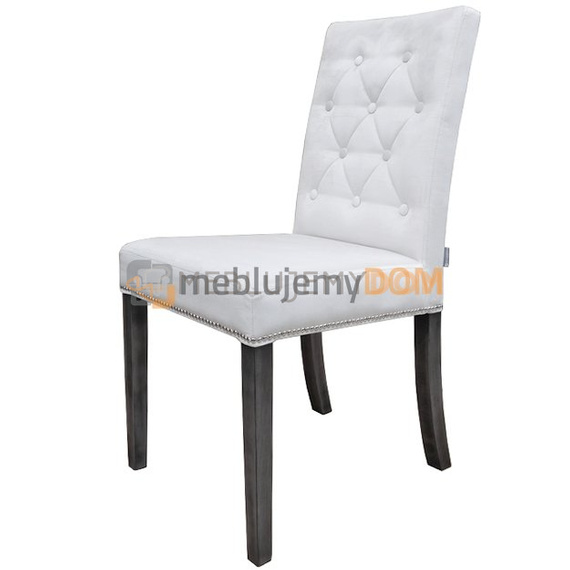 Krzesło WĄSKIE PIK z guzikami, pinezkami i kołatką 98 cm