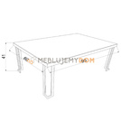 Stolik ASPEN 90 x 60 cm