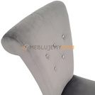 Krzesło TIZIANO z kryształkami, pinezkami i kołatką 100 cm