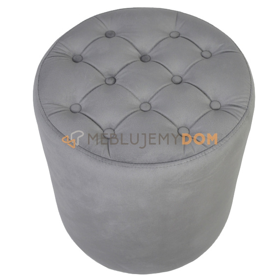 Puf OKRĄGŁY PIK z guzikami Ø 40 cm