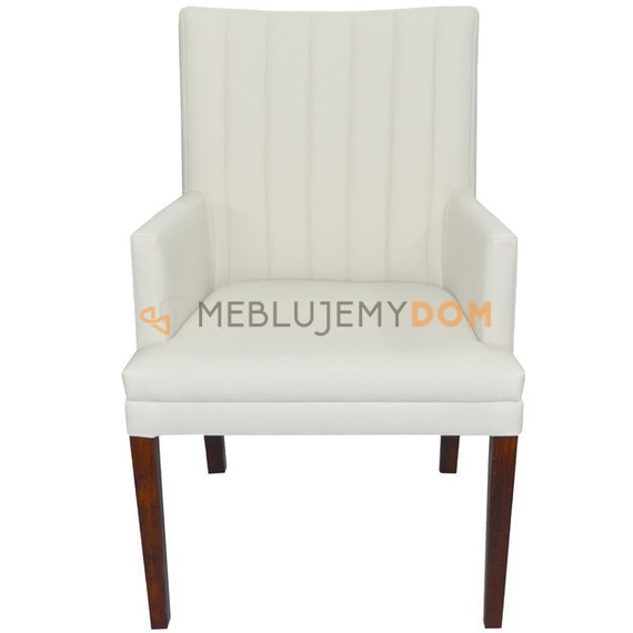 Fotel EDGAR WĄSKI PIK z pionowymi przeszyciami 98 cm