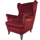 Fotel USZAK PIK z pinezkami i kryształkami