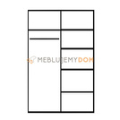 Szafa przesuwna z lustrem BENTO