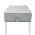 Puf PROSTY z lamówką i kołatkami 97 x 50 cm