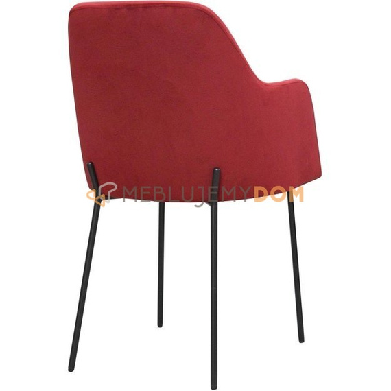 Fotel LOUISE BLACK SLIM 84 cm