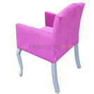 Fotel LUDWIK PIK z kryształkami 87 cm