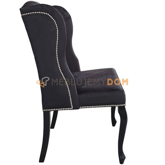 Krzesło USZAK PIK z guzikami i pinezkami 98 cm