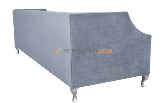 Sofa AMARO z wałkami i pinezkami 3-osobowa