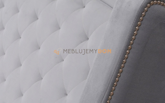 Łóżko tapicerowane BEATRICE z pinezkami