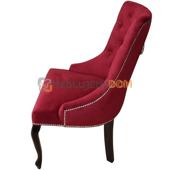 Krzesło DAFFY LUDWIK PIK z pinezkami i kołatką 98 cm