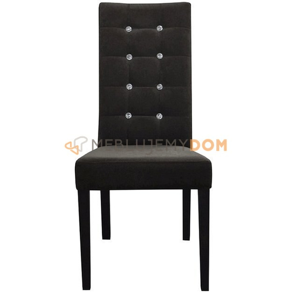 Krzesło WĄSKIE PIK Kwadrat z kryształkami 107 cm