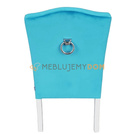 Fotel LUDWIK PIK z kryształkami i kołatką 110 cm