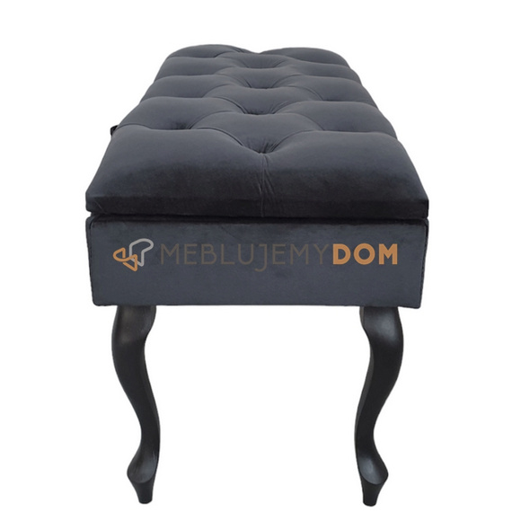 Puf CHESTER otwierany z kryształkami 100 x 40 cm