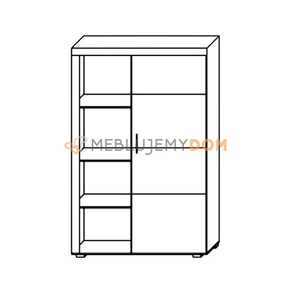 Szafa z regałem DONNA