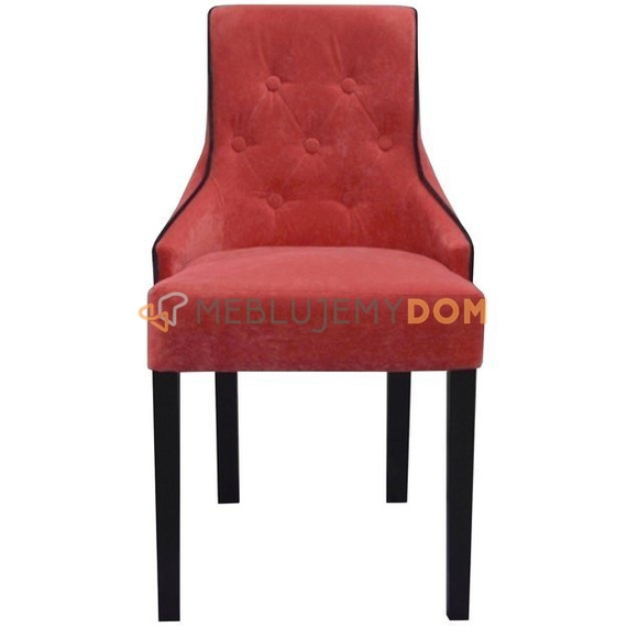 Krzesło DONALD PIK z guzikami i lamówką 88 cm