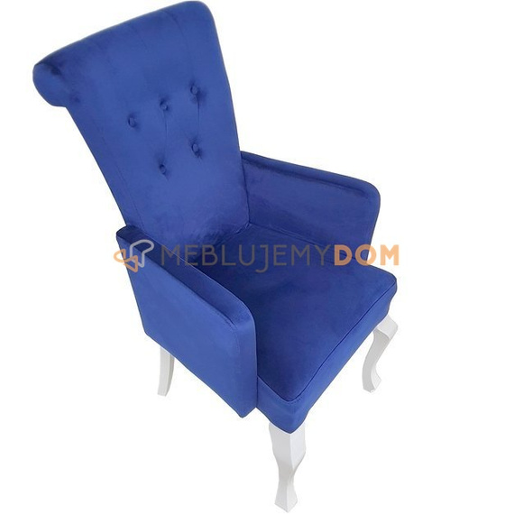 Krzesło TIZIANO z pinezkami, kołatką i podłokietnikami 100 cm