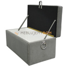 Puf COFFER z pinezkami i kołatkami 97 x 50 cm