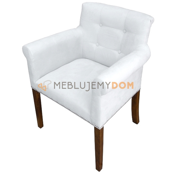 Fotel LAURENCE z pinezkami i kołatką 86 cm