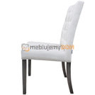 Krzesło WĄSKIE PIK z guzikami, pinezkami i kołatką 98 cm