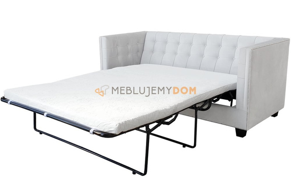 Sofa MADLEN z wałkami i pinezkami 2-osobowa