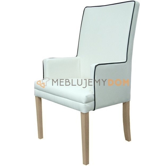 Fotel EDGAR WĄSKI z lamówką 107 cm