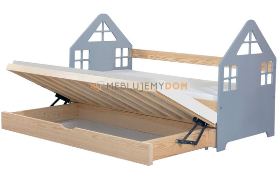 Łóżko wysuwane 2-osobowe DOMEK