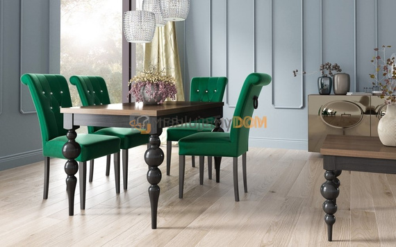 Krzesło MARCELO z kryształkami i kołatką 100 cm