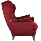 Fotel USZAK PIK z pinezkami i kryształkami