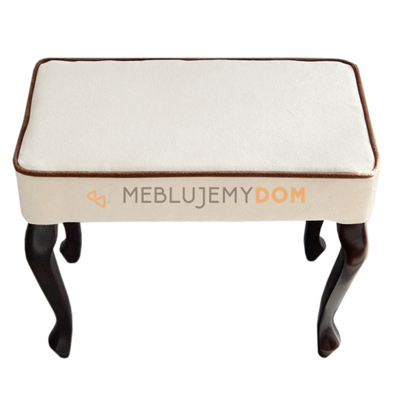 Puf LUDWIK z lamówką 45 x 30 cm