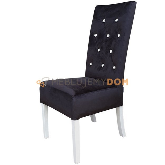 Krzesło PROSTE PIK z kryształkami 107 cm