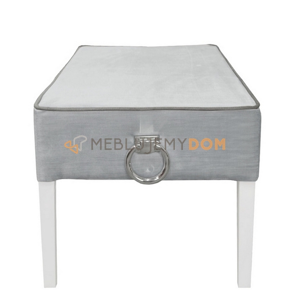 Puf PROSTY z lamówką i kołatkami 97 x 50 cm