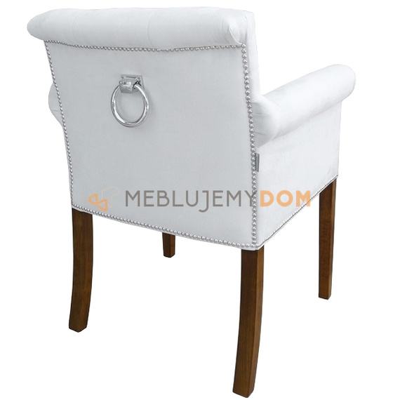 Fotel LAURENCE z pinezkami i kołatką 86 cm